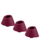 Womanizer Heads Duo - Bordeaus Triple Delight Vibrator Accessories